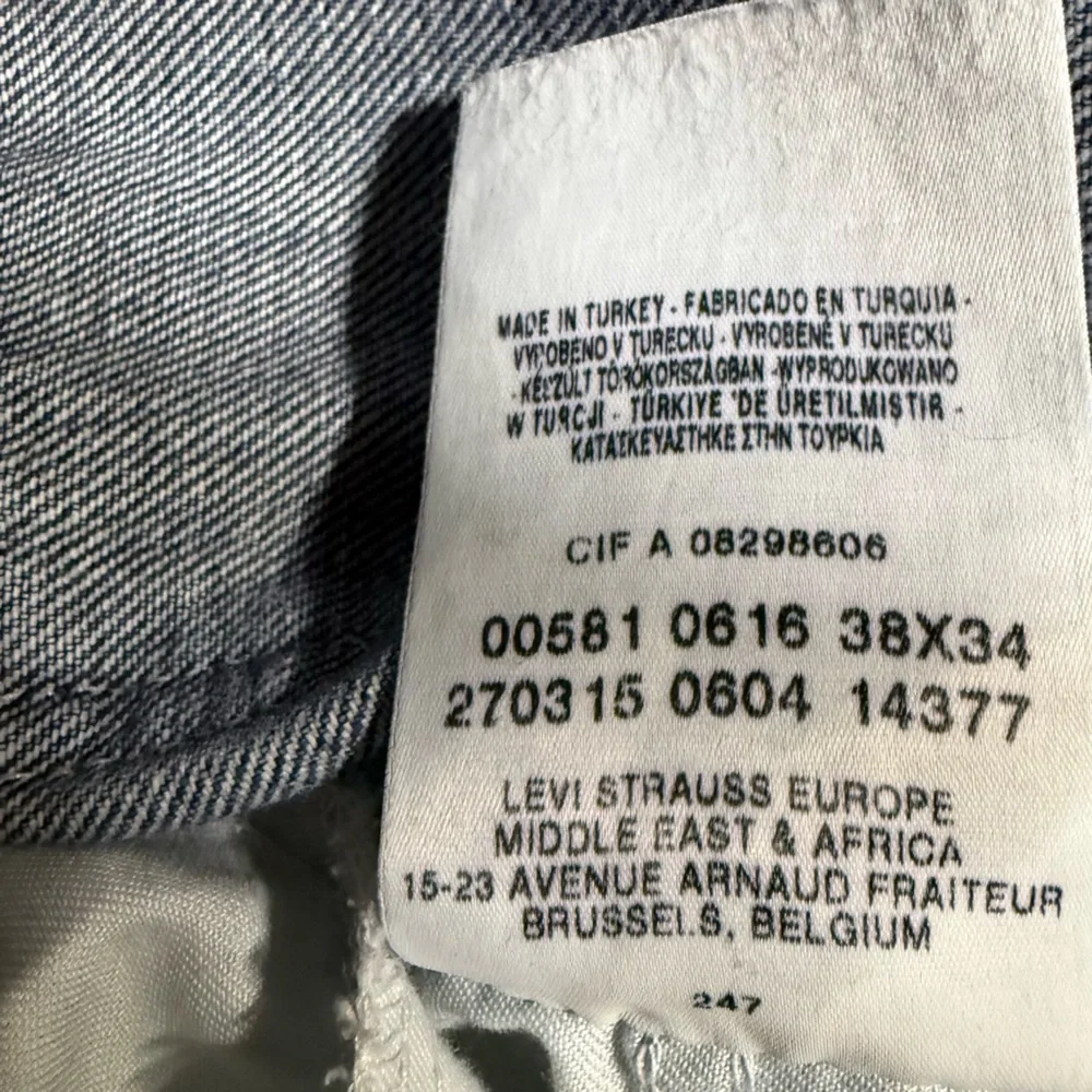 ✨ Levi’s 501 Custom Art Patch Jeans – Michelangelo Hands Mens - Picture 11 of 15